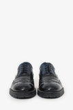Louis Vuitton Blue/Black Leather Oxford Shoes Size 7.5 Mens