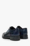 Louis Vuitton Blue/Black Leather Oxford Shoes Size 7.5 Mens