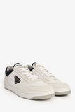 Prada White/Navy Re-Nylon/Suede Sneakers Size 8.5 Mens