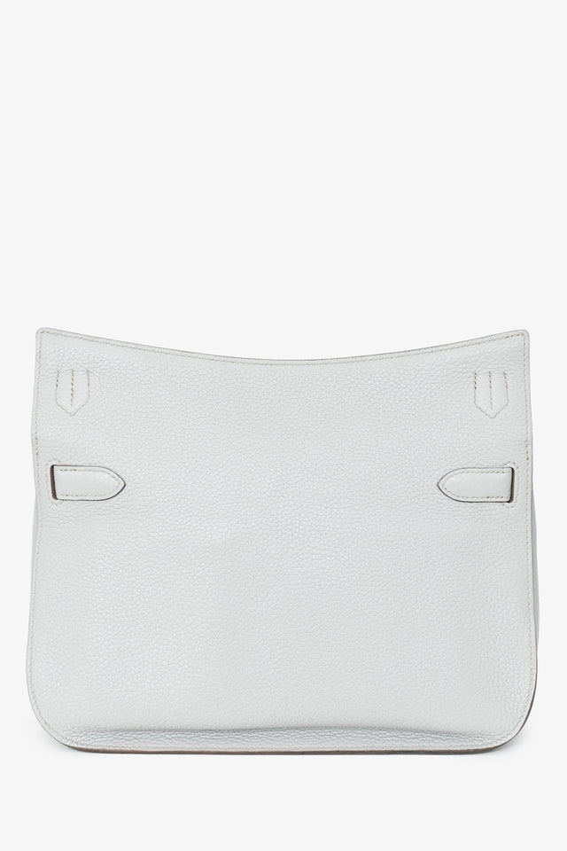 Hermes Light Grey Clemence Leather Jypsiere 28