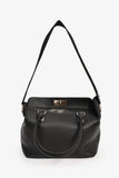 Hermes Black Leather Tool Box 26 Top Handle With Strap