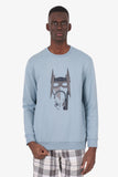 Hermes Blue Leather Embroidered Horse Sweater Size L Mens