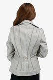 Christian Dior Black/White Wool Plaid Cropped Jacket Size 4