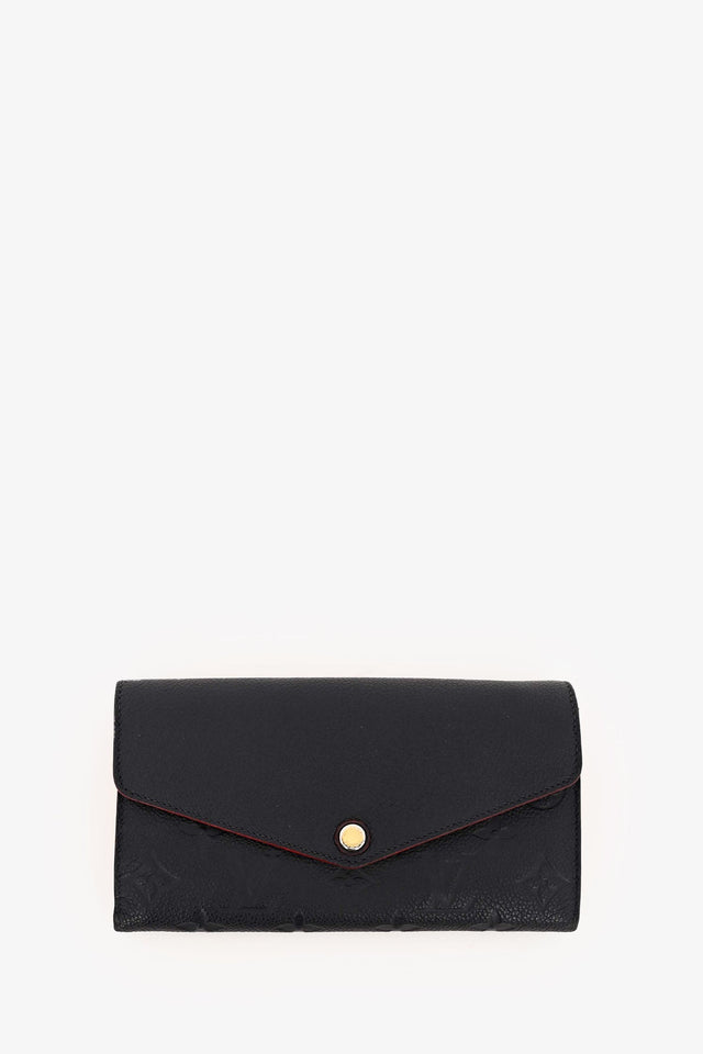 Louis Vuitton 2016 Navy Empreinte Sarah Wallet