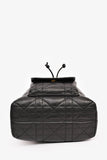 Christian Dior Black Cannage Leather 'Caro' Small Bucket Bag