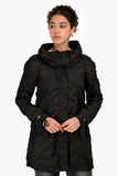 Burberry Sport Black Nylon Midi Zip Jacket Size XS