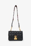 Christian Dior 2018 Black Lambskin Cannage Dioraddict Flap Bag
