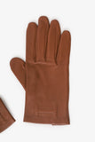 Hermes Brown Lambskin Bastille Gloves Size 7