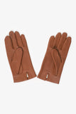 Hermes Brown Lambskin Bastille Gloves Size 7