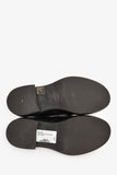 Prada Black Brushed Leather Plaque Mule Loafers Size 6 Mens
