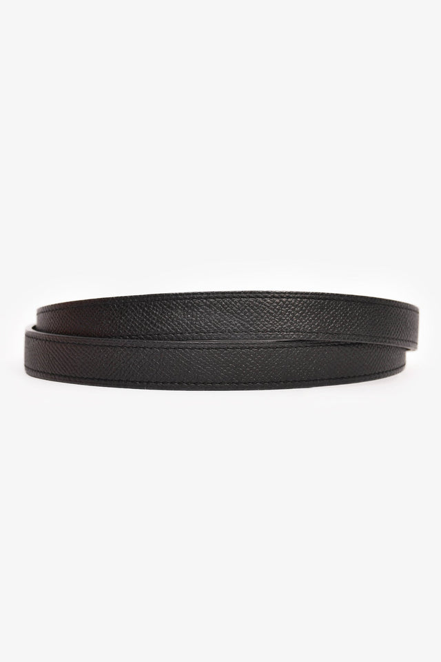 Hermes 2016 Black Epsom Leather Kelly 18 Belt