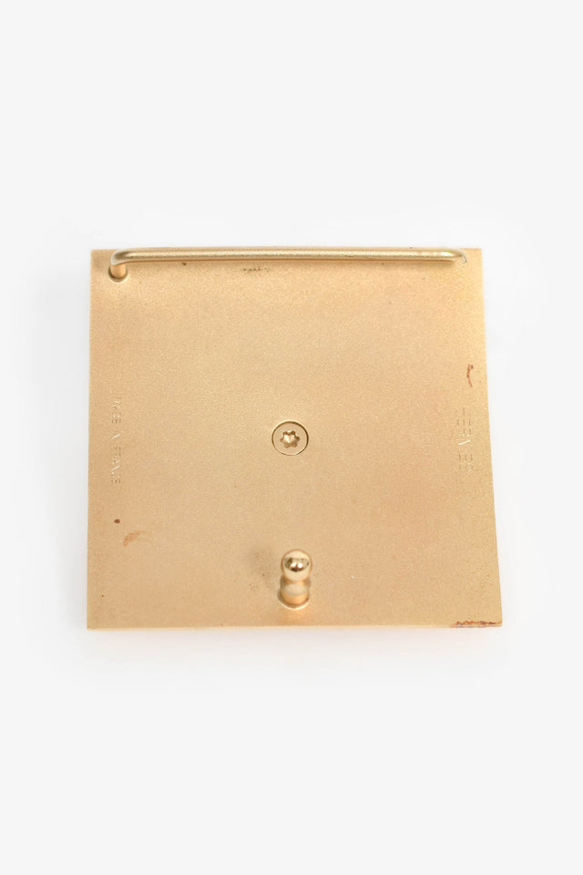 Hermes Gold Tone 'Pyramid' Belt Buckle