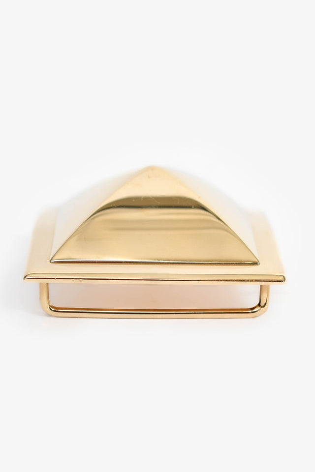 Hermes Gold Tone 'Pyramid' Belt Buckle