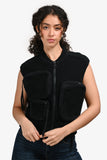Louis Vuitton 2020 Black Ribbed 3D Pocket Utility Vest Size S