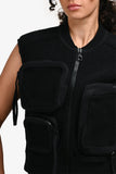 Louis Vuitton 2020 Black Ribbed 3D Pocket Utility Vest Size S