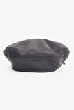 Hermes Navy Leather Beret Size 58