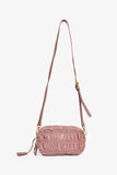 Prada Mauve Nappa Gaufre Leather Crossbody Bag