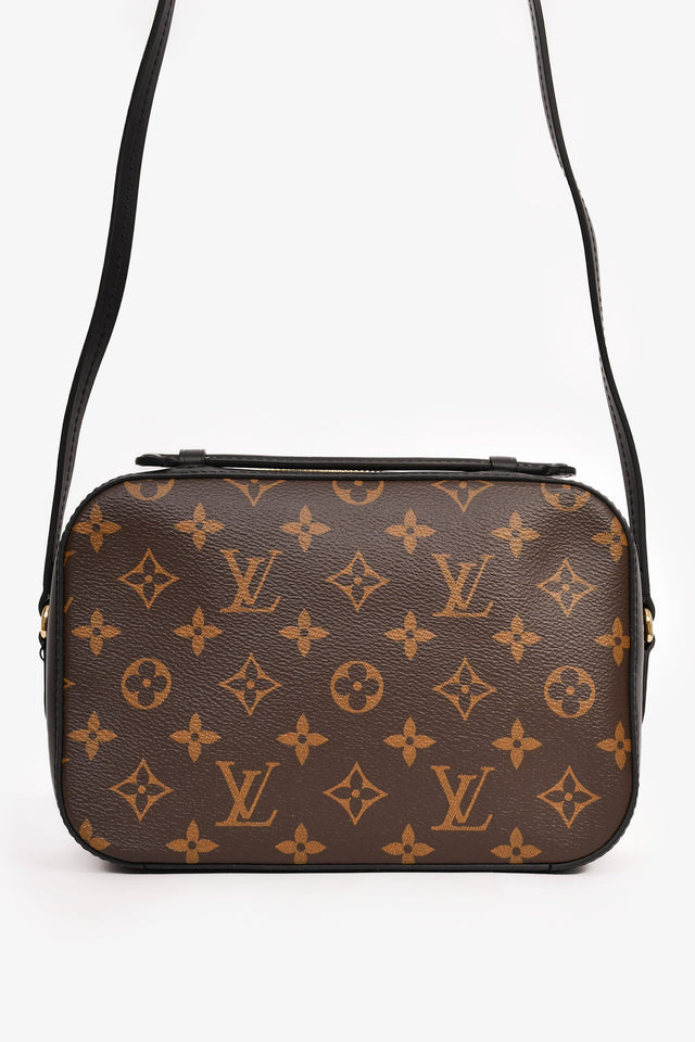 Louis Vuitton Monogram Leather Trimmed Tassel 'Saintonge' Camera Crossbody Bag