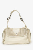 Christian Dior 2006 White Calfskin/Suede Rebelle Shoulder Bag