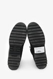 Louis Vuitton Black Suede Monogram Heart Patchwork Combat Boots Size 36.5