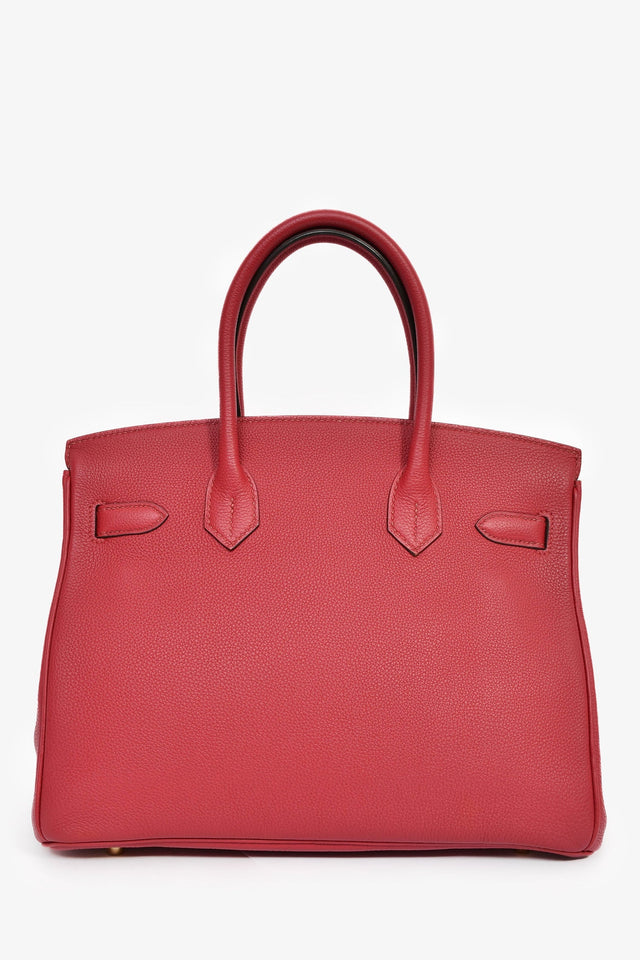 Hermes 2016 Rouge Clemence Leather Birkin 30 GHW