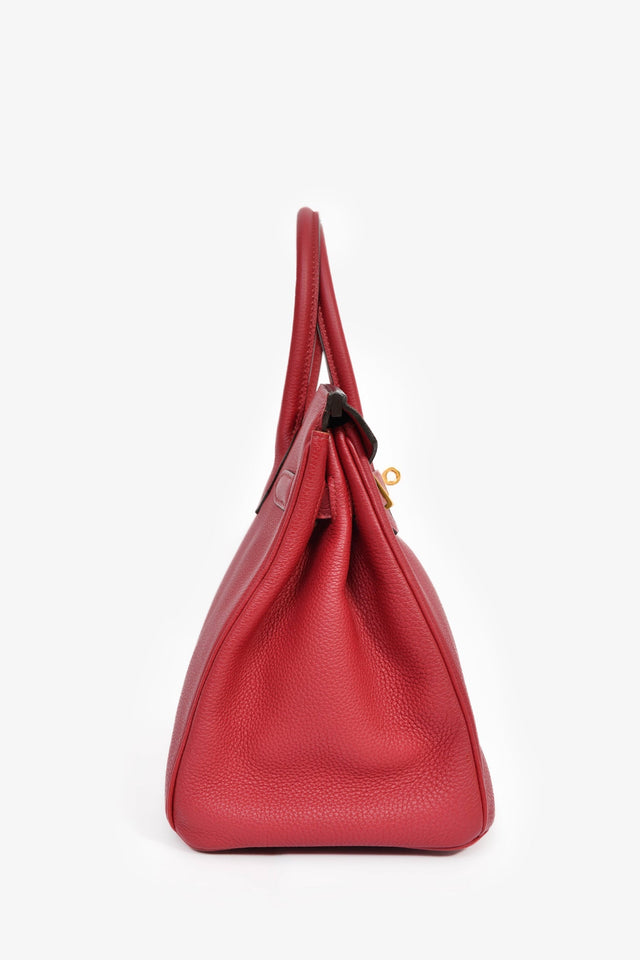 Hermes 2016 Rouge Clemence Leather Birkin 30 GHW