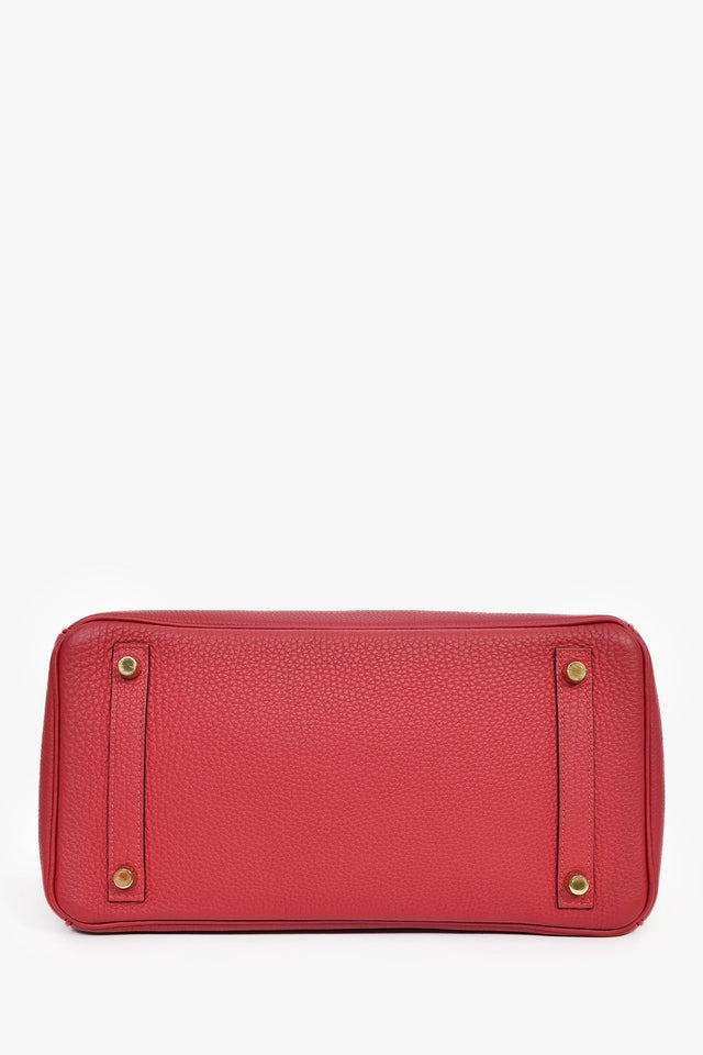 Hermes 2016 Rouge Clemence Leather Birkin 30 GHW