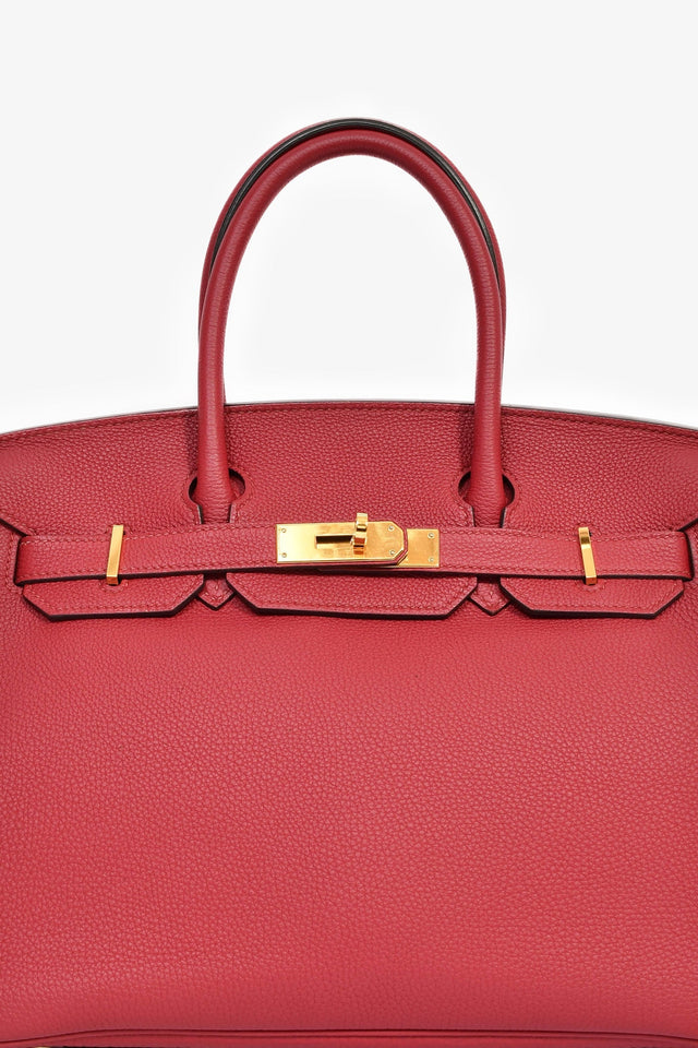 Hermes 2016 Rouge Clemence Leather Birkin 30 GHW
