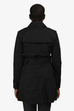 Burberry Brit Black Belted Trench Size 8