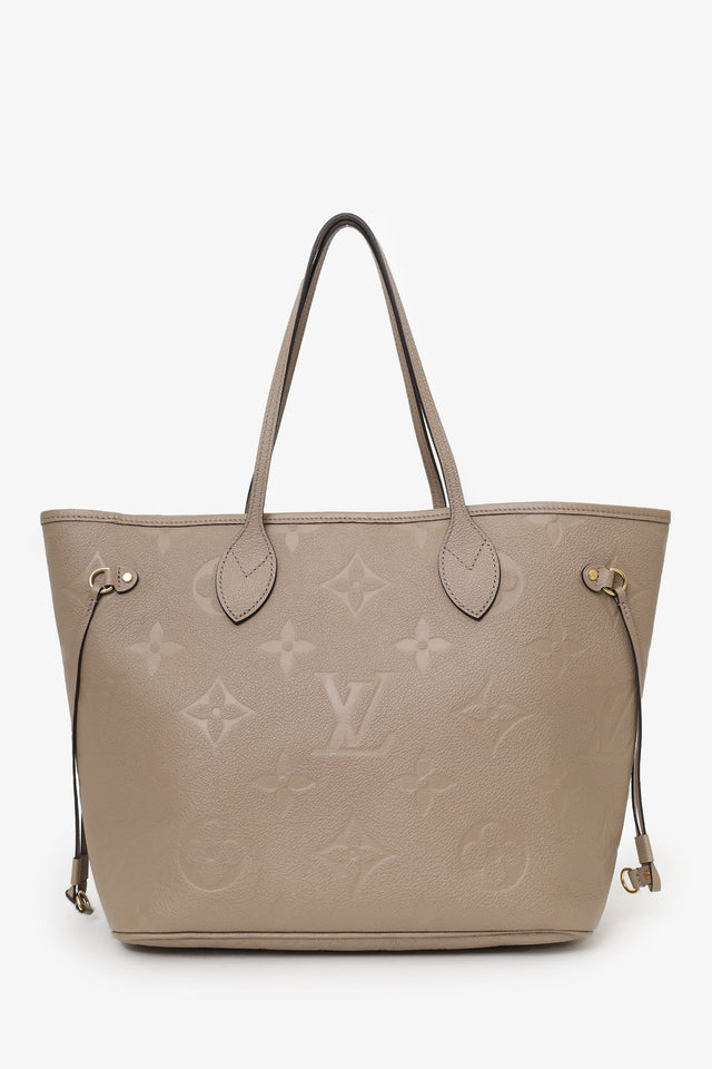 Louis Vuitton Empreinte Leather Handbags Neverfull MM With Pouch