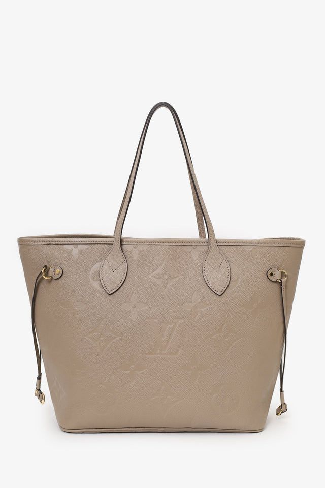 Louis Vuitton Empreinte Leather Handbags Neverfull MM With Pouch