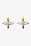 Louis Vuitton Gold/Silver Tone 'Louisette' Earrings