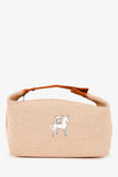 Hermes Large Toile Bride-A-Brac Cabriole Case