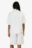 Christian Dior White Denim 'Dior Vibe' Zip Up Shirt + Shorts Set Size 4/6 US
