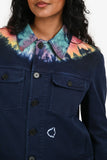 Christian Dior Navy Denim Tie Dye Jacket + Pants Sets Size 4/6
