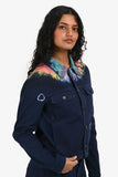 Christian Dior Navy Denim Tie Dye Jacket + Pants Sets Size 4/6