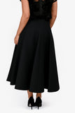 Christian Dior 2025 Black Wool/Silk Mid-Length Skirt Size 6 US