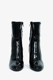 Louis Vuitton Black Patent Leather Heeled Boots Size 36