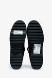 Louis Vuitton Black Suede Striped Combat 'Laureate' Boots Size 36
