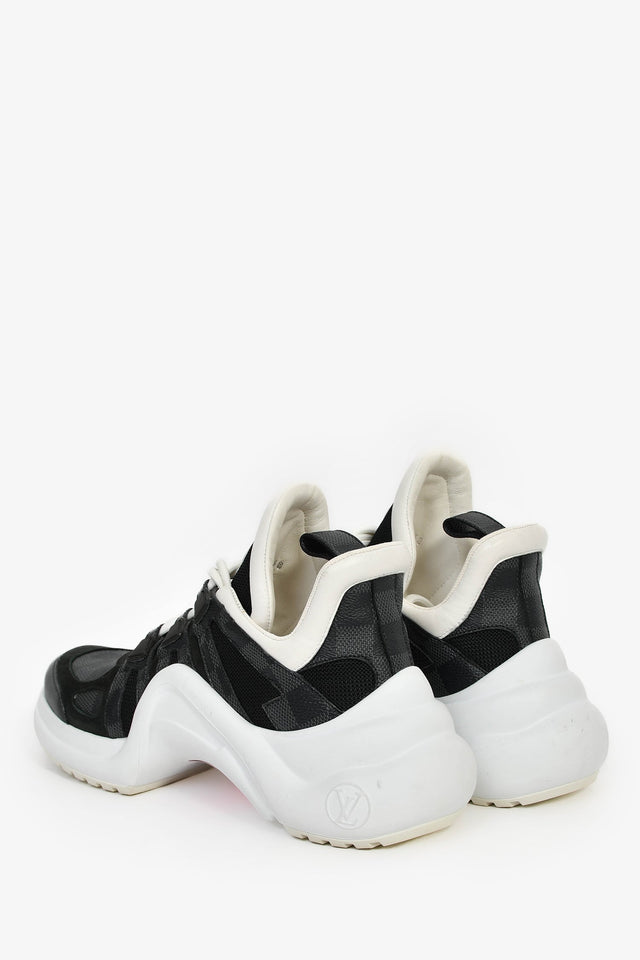 Louis Vuitton Graphite Damier 'Archlight' Sneakers Size 38