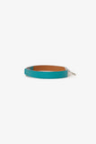 Hermes Blue Leather Rivale Mini Bracelet