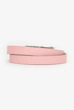 Hermes Pink Swift Leather Behapi Double Tour Bracelet