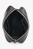Prada Black Leather Banana Printed Camera Crossbody Bag