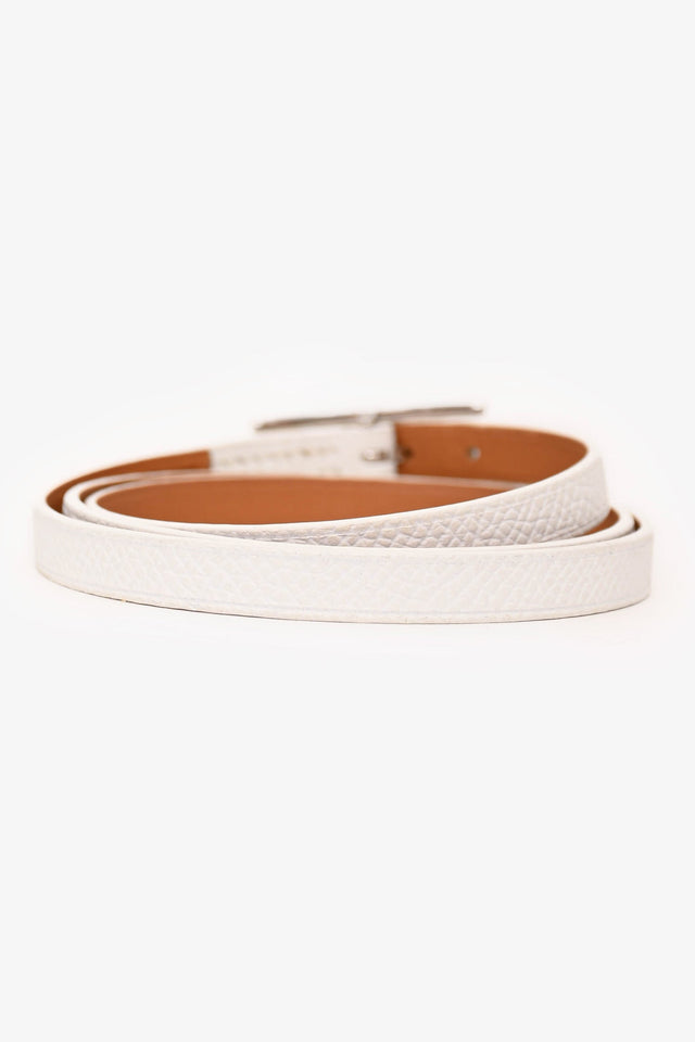 Hermes 2010 White Epsom Leather BeHapi Triple Tour Bracelet