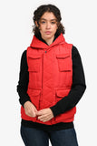 Burberry Red Zip Up Down Vest Estimated Size XS