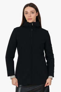 Prada Black Padded Zip-Up Jacket Size 42
