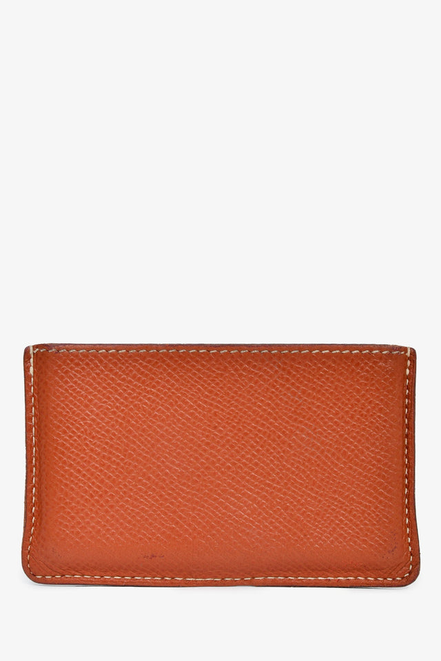 Hermes Brown Leather Single  Holder