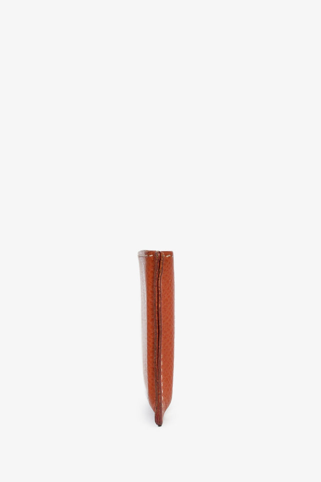 Hermes Brown Leather Single  Holder