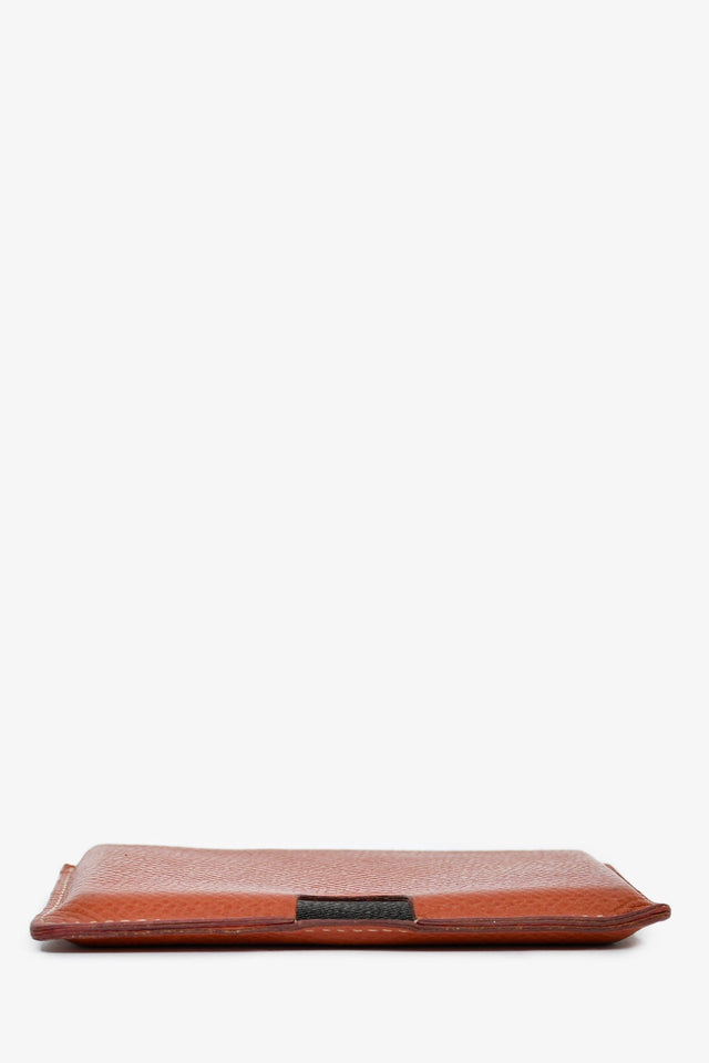 Hermes Brown Leather Single  Holder