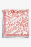 Hermes White/Multi Silk Pattern Scarf 70